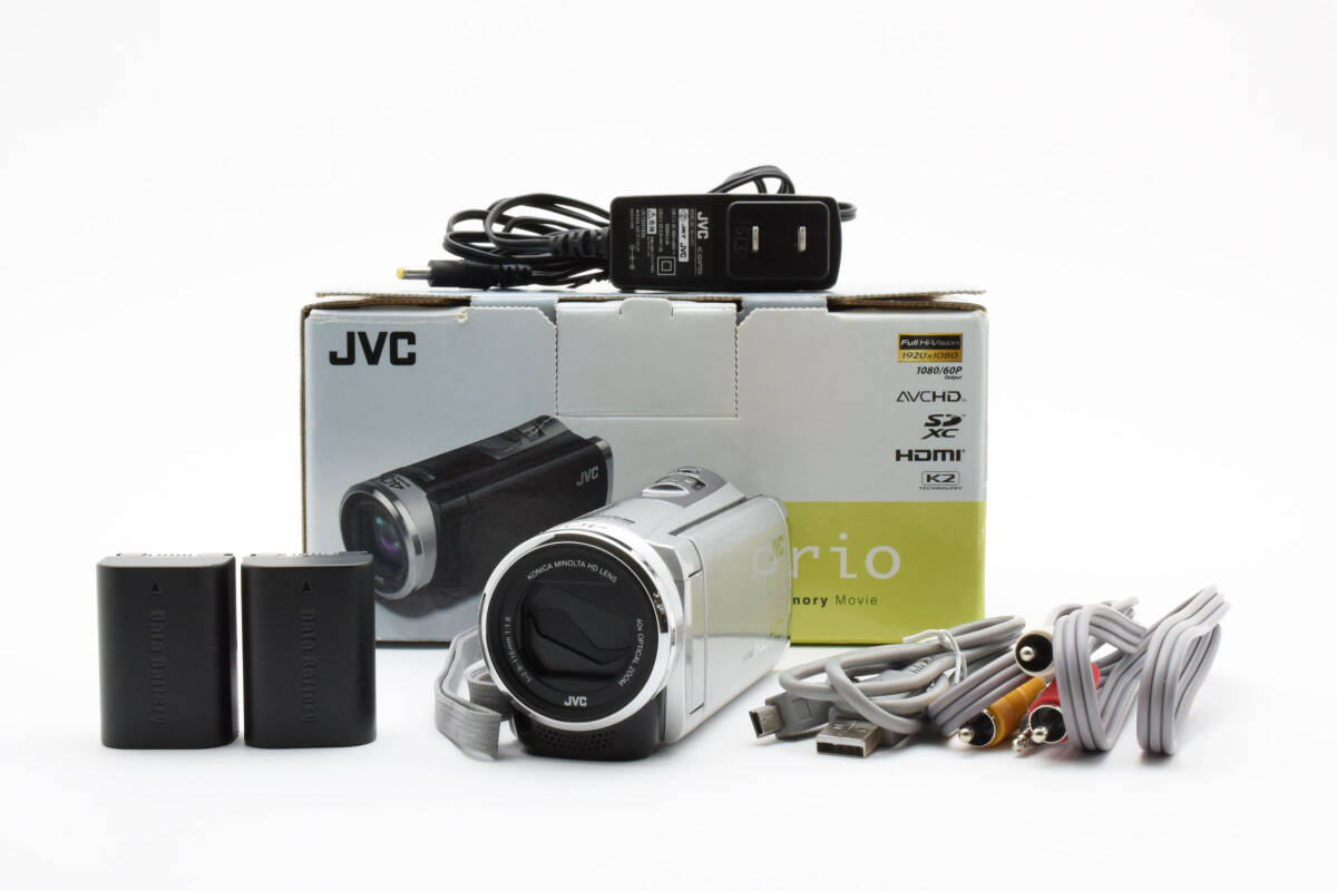 希少美品 付属品有 JVC Everio GZ-HM33 ホワイト ビデオカメラ JVC GZ-HM33 Victor Everio High-definition Digital Video