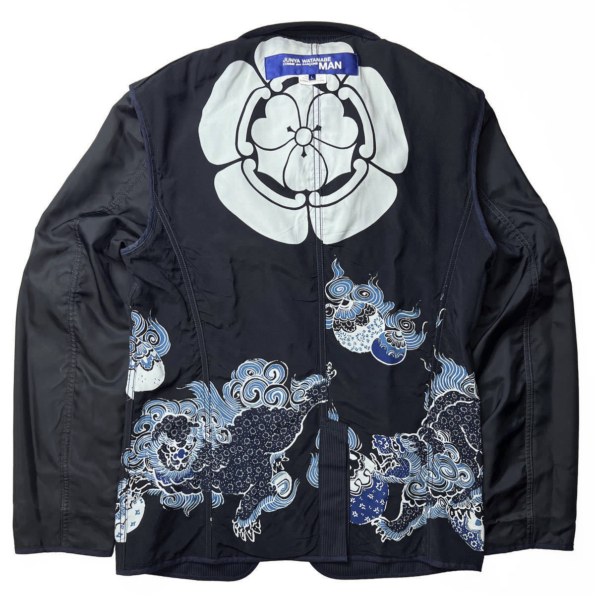 15SS 和柄ジャケット獅子紋JUNYA WATANABE MAN コムデギャルソン