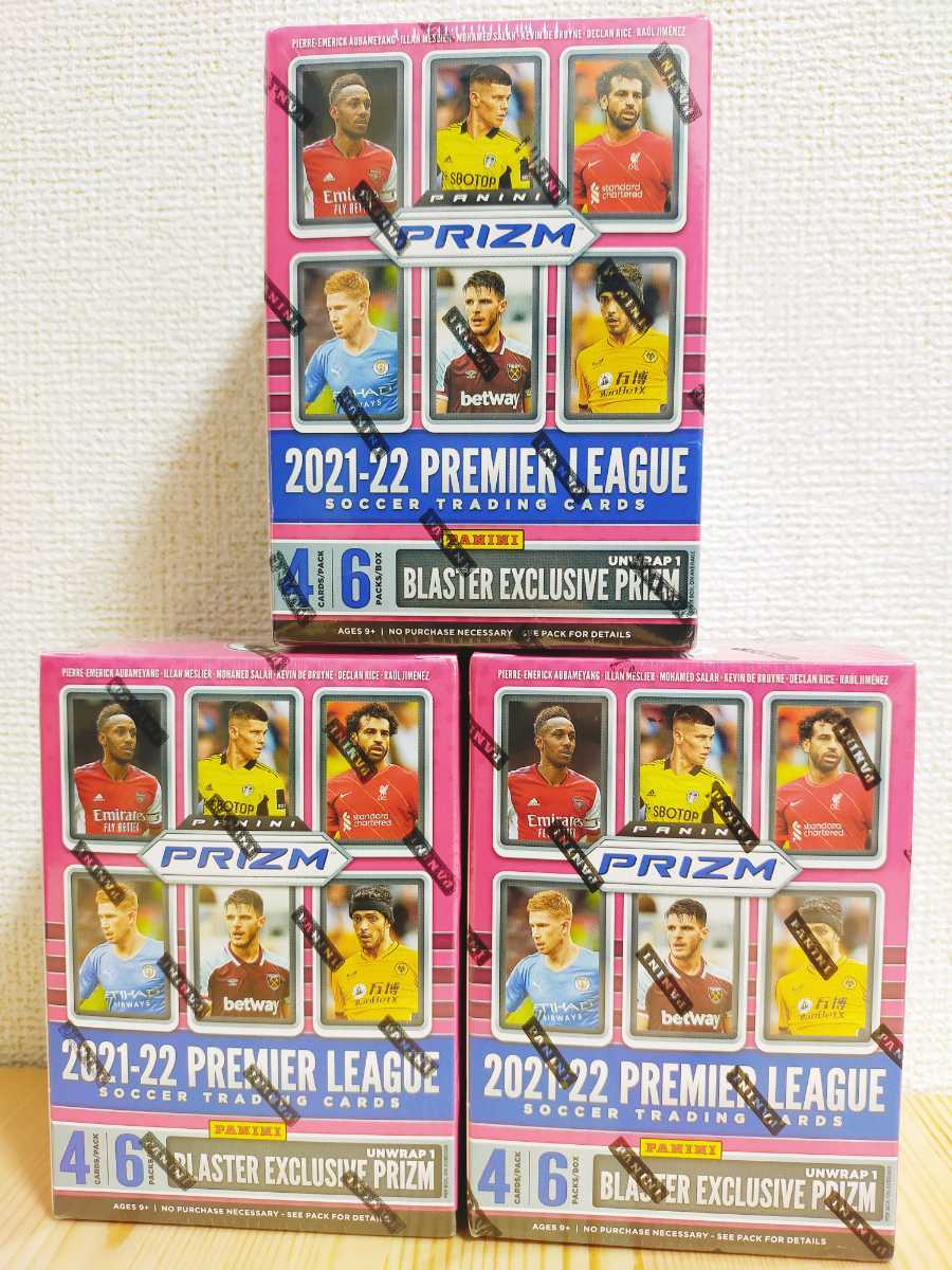 3個2021 2022 Panini Prizm Premier League Soccer Blaster Box