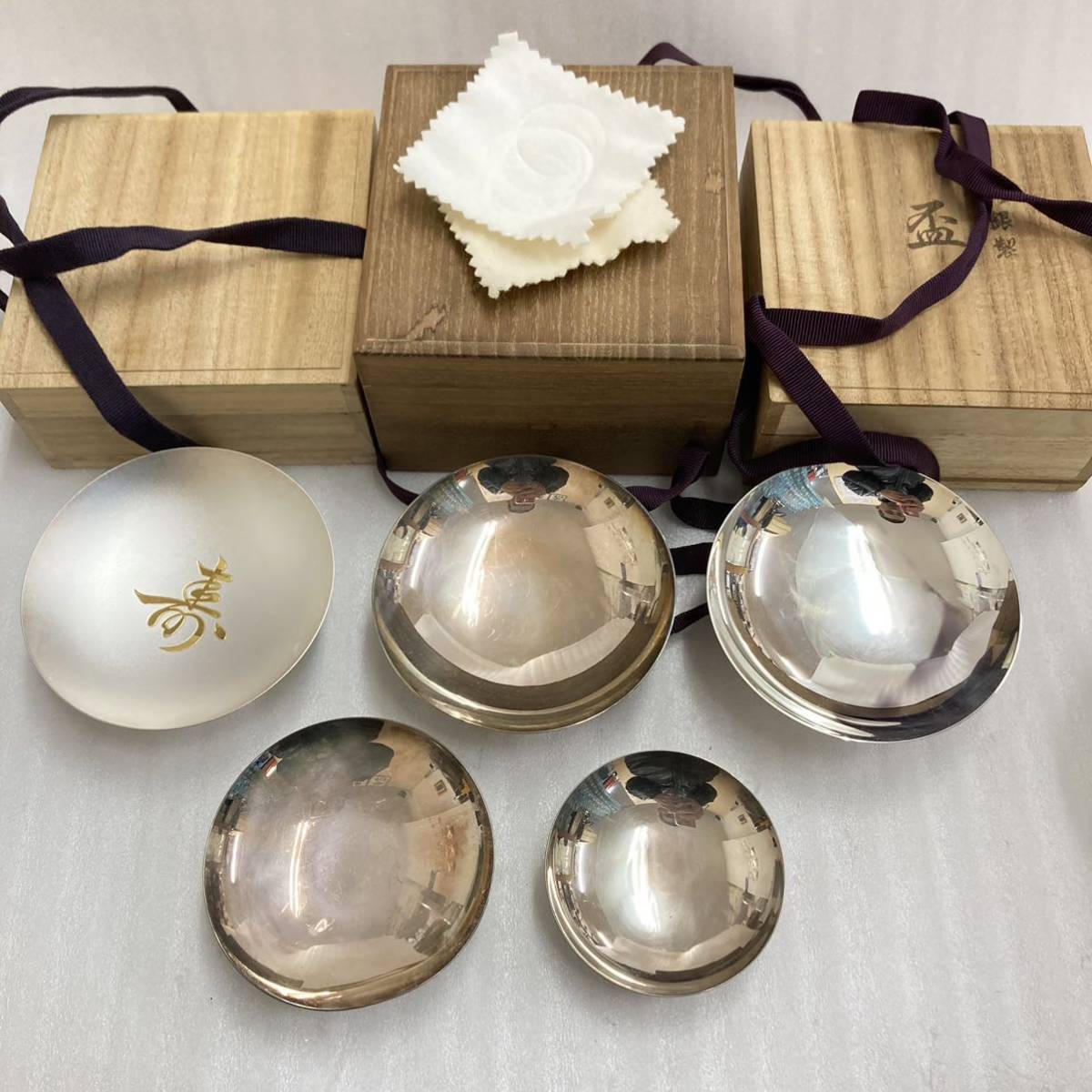 SILVER 純銀三越記念品総重量405g 銀製品盃銀杯銀盃刻印（品管169）-便 