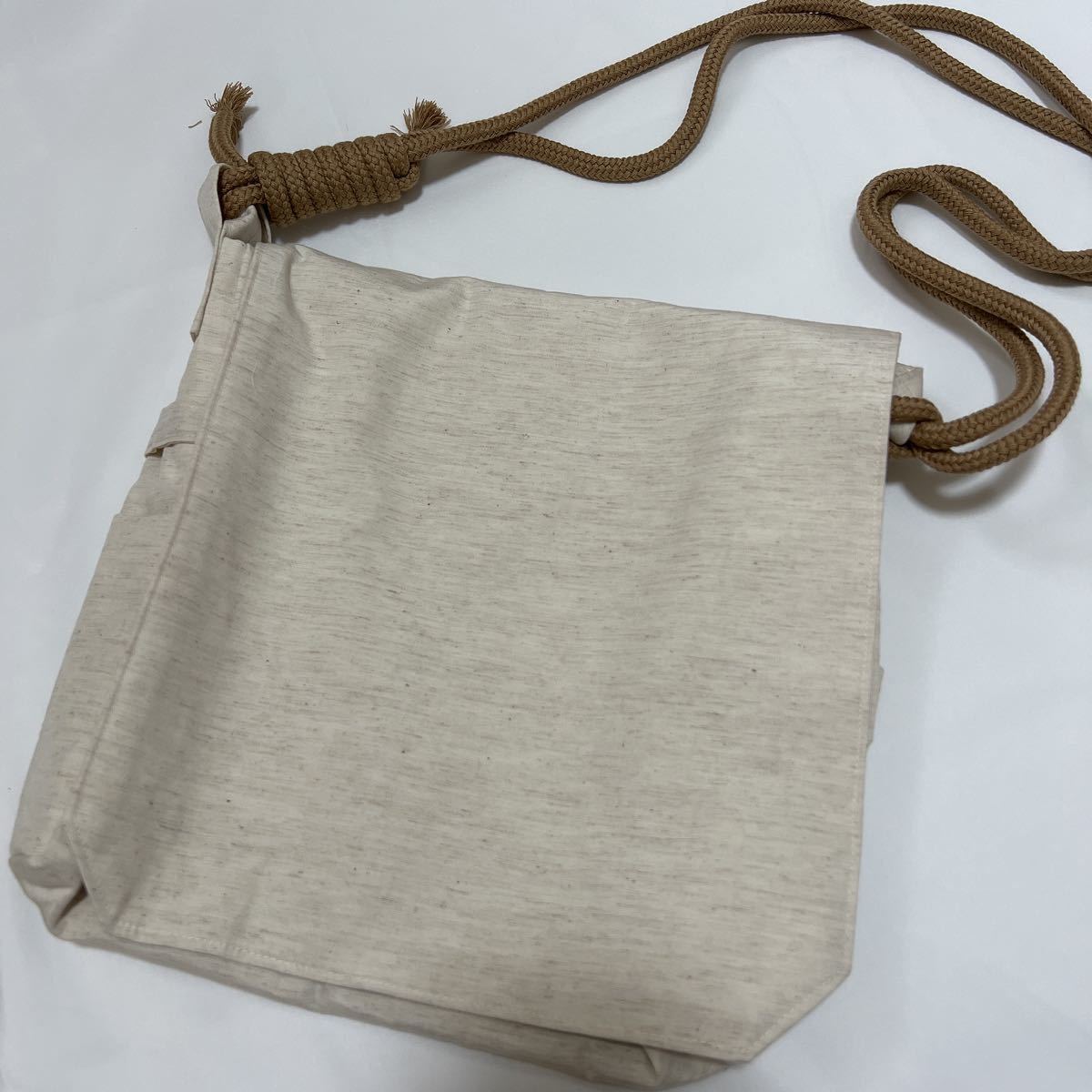 最後の一つ 未使用品【頭陀袋】白 テトロン麻 威儀具 仏具 法具 寺院