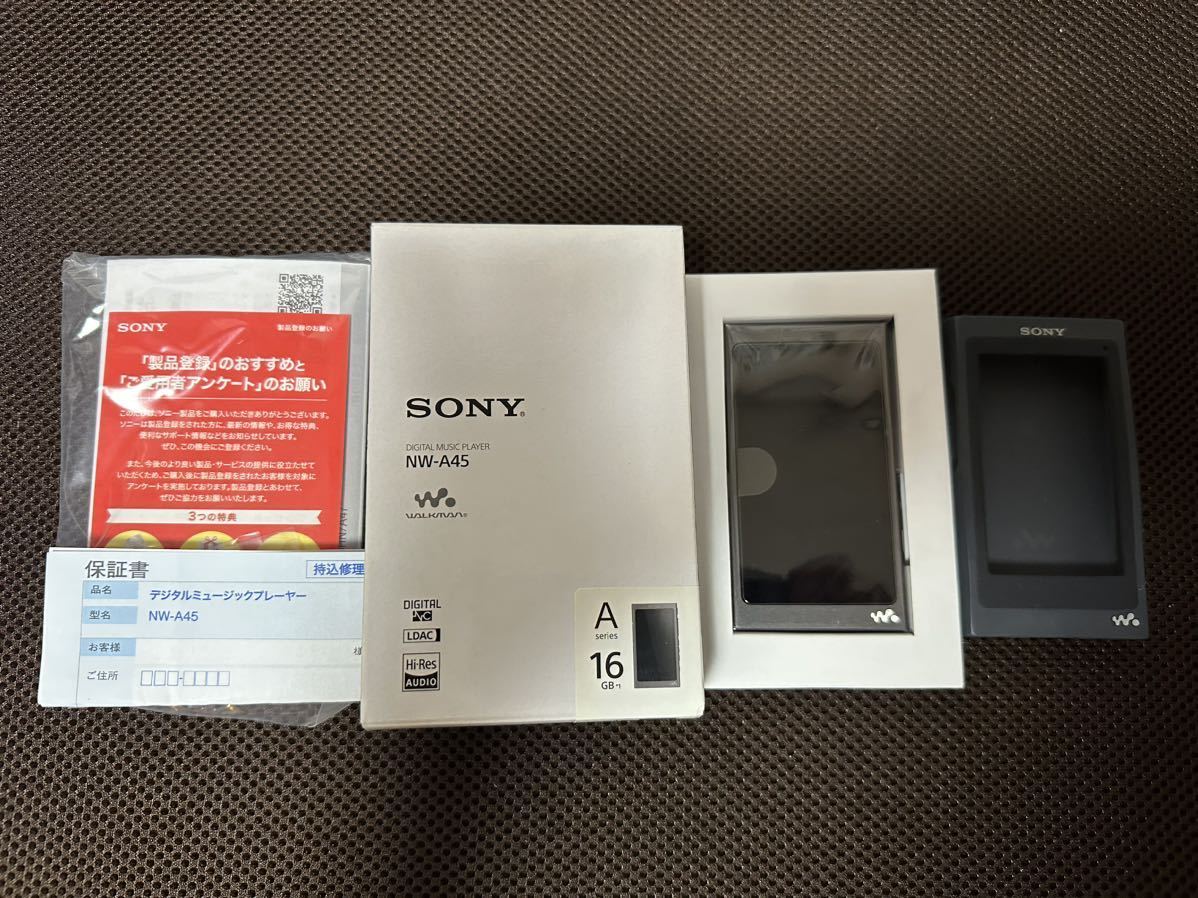 極美品】SONY WALKMAN NW-A45 16gb ウォークマン32gb SDカード付き付属